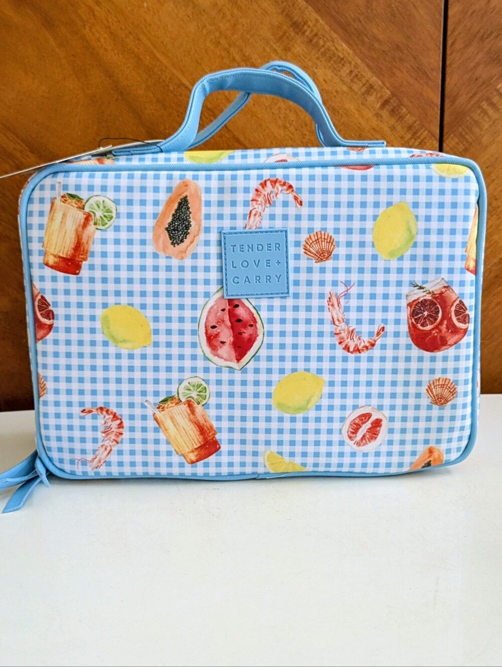 NWT Tender Love + Carry Blush/Pink Toiletry Weekender Bag with Hanger